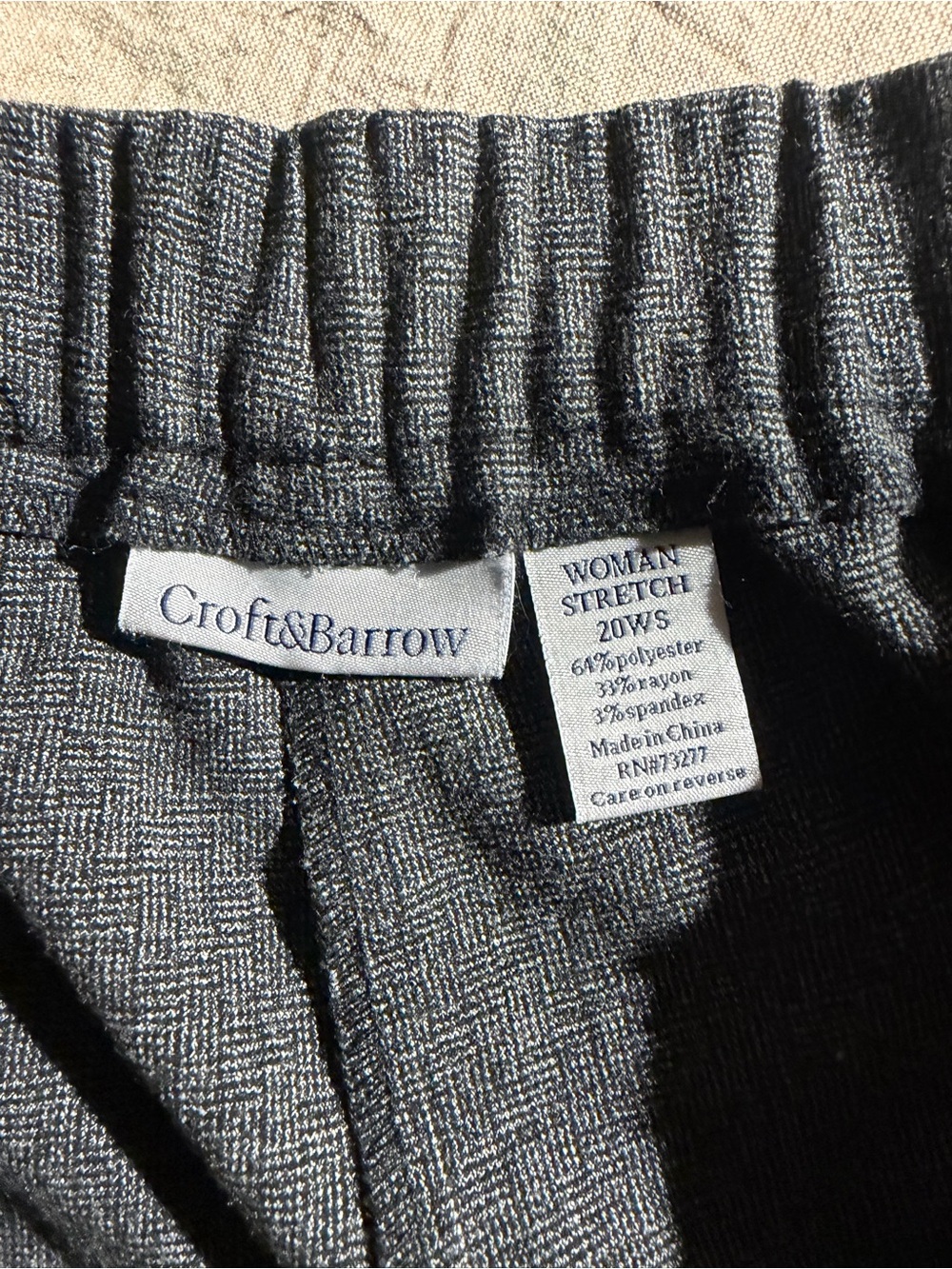 Croft & barrow Dark Charcoal Elastic-Waist Women’s Dress Pants